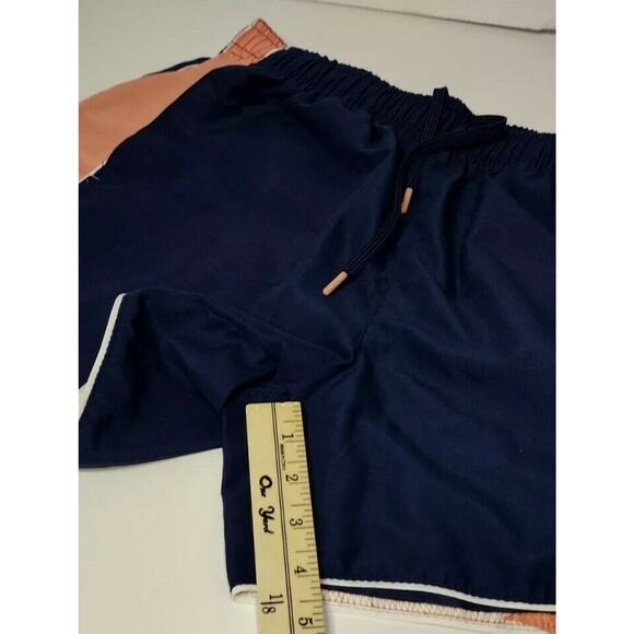 BCG Women's Athletic Shorts Navy Blue Pink White Drawstring Pockets Size Small - Picture 7 of 9
